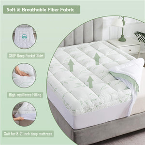 Pillow Top Mattress Topper with Deep Pocket