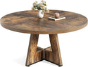 47-Inch Round Dining Table with Pedestal Base