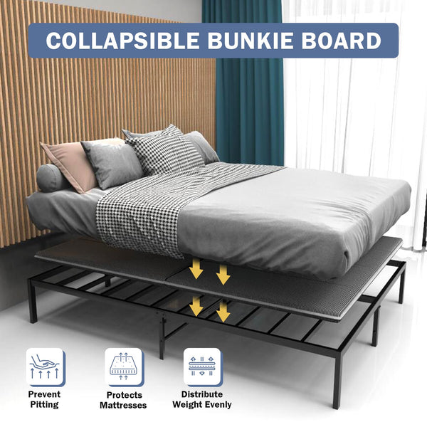 King Size Bunkie Board 76x80 – Heavy Duty Foldable Mattress Support