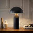 Brightech Venus Glass - 14" Contemporary Table Lamp with Glass Shade and Body - Unique Mushroom Table Lamp - Dimmable LED Light Bulbs for Bedroom Reading, Great Décor for Living Rooms, Offices