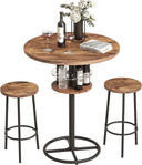 3-Piece Counter Height Bar Table & Barstool Set