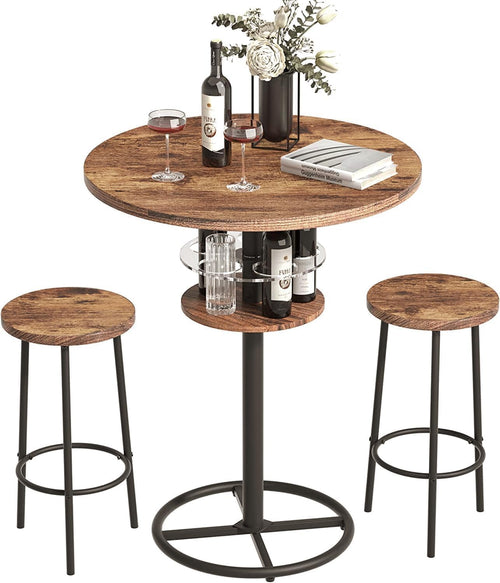 3-Piece Counter Height Bar Table & Barstool Set