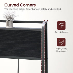Queen/King Headboard with Storage & Power Strips