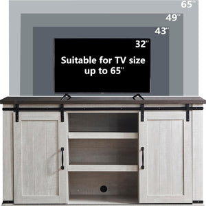 Modern Farmhouse Wood TV Stand for TVs up to 65 Inch