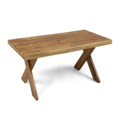 Outdoor Acacia Wood Coffee Table – Sandblast Teak Finish
