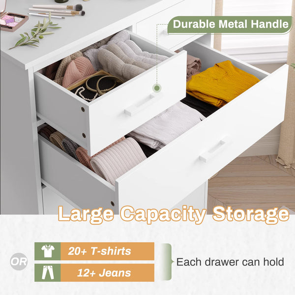 7-Drawer Dresser Chest of Drawers for Bedroom