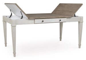 Farmhouse Rectangular Dining Table with Storage