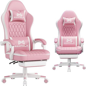 Ergonomic Gaming Chair with Footrest, Headrest & Lumbar Support – 400 lbs Capacity