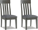 Rake Back Upholstered Dining Chair, Set of 2