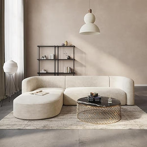 Modern Velvet Sofa Couch with Deep Seating