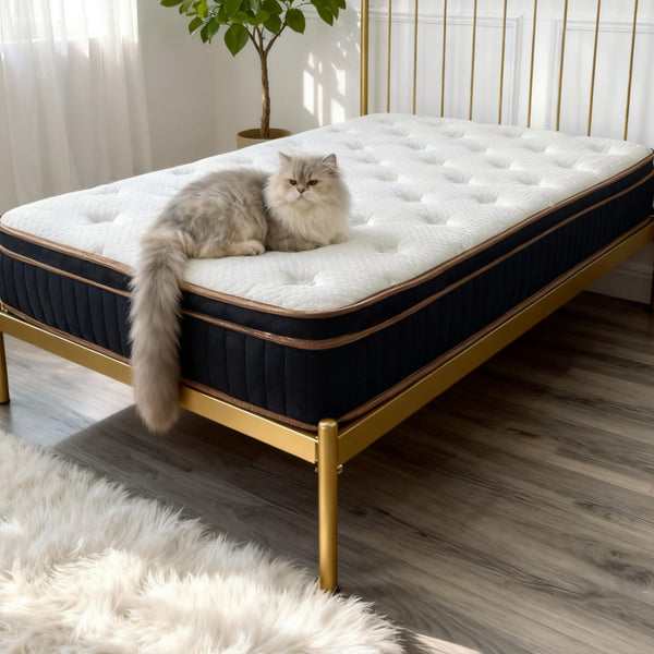 Hybrid Memory Foam Mattress with Pocket Coils – Medium Firm, Fiberglass-Free