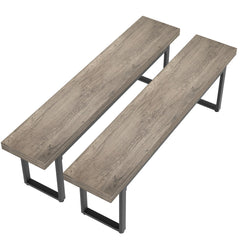 Dining Bench Set of 2 – Farmhouse Kitchen & Bedroom Bench