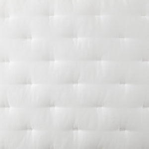 King Size Quilted Pillow Sham Set – 2 Piece, Lyocell, White