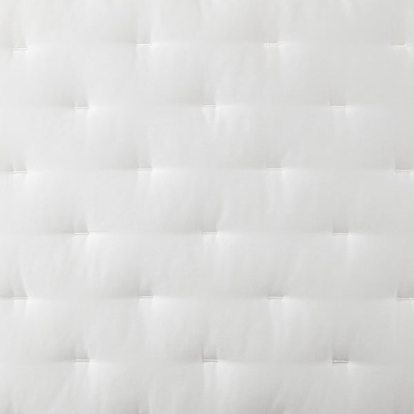 King Size Quilted Pillow Sham Set – 2 Piece, Lyocell, White