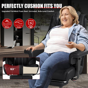 Big and Tall Reclining Office Chair with Footrest