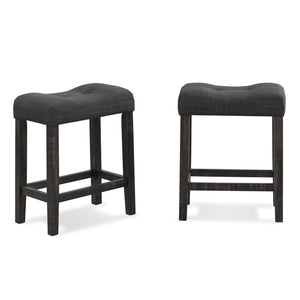 3-Piece Counter Height Dining Set with Upholstered Stools
