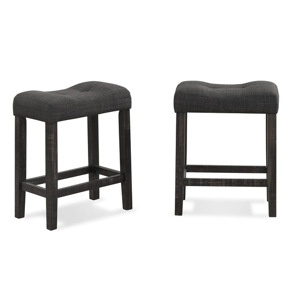 3-Piece Counter Height Dining Set with Upholstered Stools