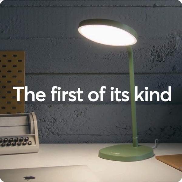 10,000 Lux Adjustable Bright Light Therapy Desk Lamp - Sage Green