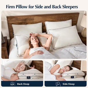 Goose Feather & Down Bed Pillows
