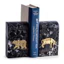 Bull and Bear Marble Bookends
