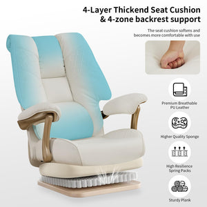 Big & Tall Reclining Executive Office Chair with Footrest