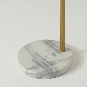 Arc Floor Lamp with Marble Base and Globe Shade