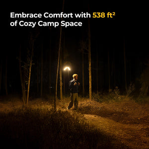 Telescopic Camping Lantern with 15600mAh Rechargeable Battery