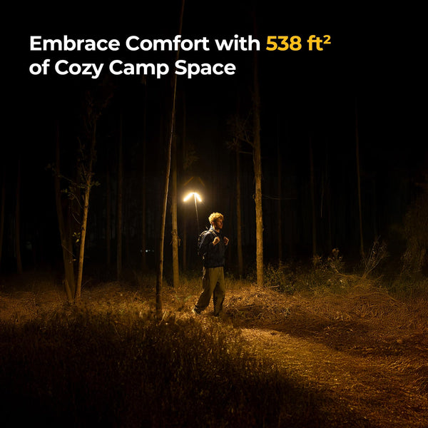 Telescopic Camping Lantern with 15600mAh Rechargeable Battery