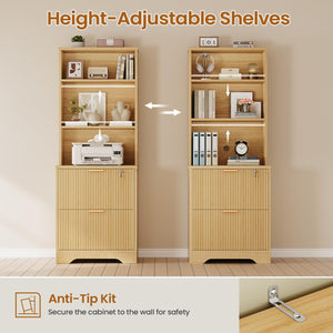 2-Drawer File Cabinet with Lock