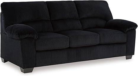 Contemporary Corduroy Sofa – 3-Seat Living Room Couch