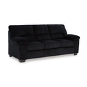Contemporary Corduroy Sofa – 3-Seat Living Room Couch