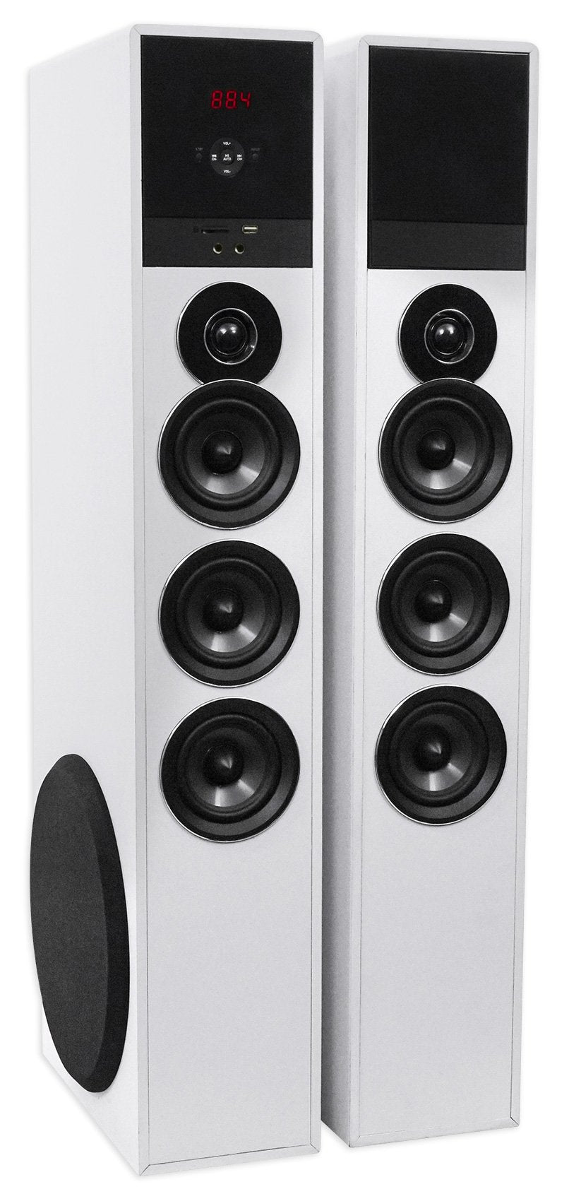 Home Theater Tower Speaker System with Subwoofers & Bluetooth