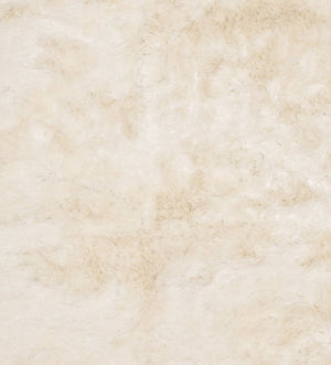 Ivory Handmade Shag Area Rug 3x5 – Soft Flowing Pile for Bedroom, Hallway & Entryway