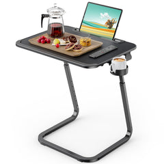 Adjustable TV Tray Table with Tilt & Height Settings