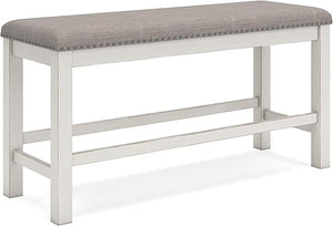 48 Inch Upholstered Dining Bench with Nailhead Trim