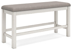 Counter Height Dining Bench with Cushioned Seat