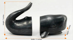 Whale Nautical Bookends