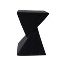 Twisted Hourglass Concrete Accent Table – Indoor Outdoor Side Table