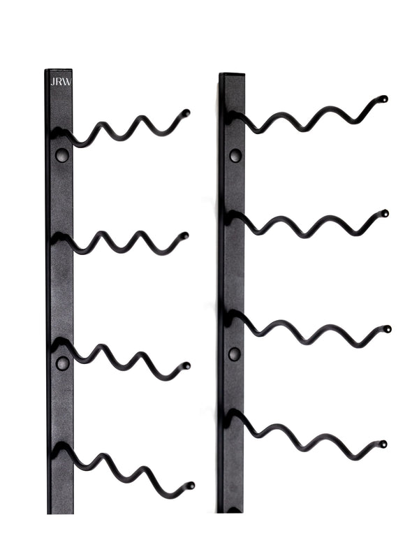 Wall Mounted Metal Wine Rack – Matte Black, Space-Saving, 12/24/36 Bottle