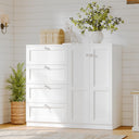 Armoire Wardrobe Closet with 4 Drawers & 2 Doors