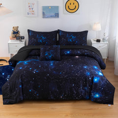 Galaxy Comforter Set – Twin Size, 6-Piece Bedding Set
