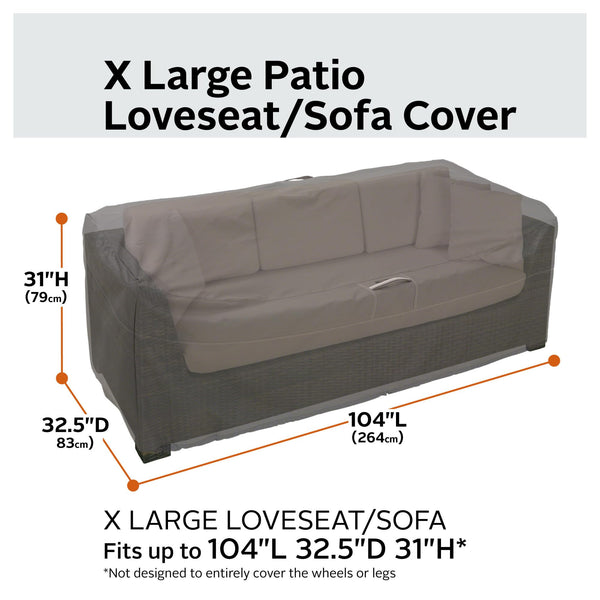 Patio Sofa & Loveseat Cover – Water-Resistant Outdoor Furniture Cover