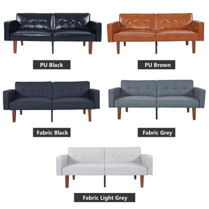 Convertible Futon Sofa Bed with Split Back