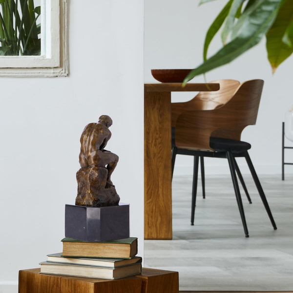 The Thinker Bronze Sculpture Figurine – Decorative Collectible Statue for Home & Office