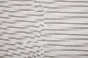 King Size Pillow Shams Set of 2 – Cotton Ticking Stripe Ruffle Pillow Covers