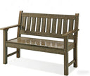 ACUEL Outdoor Bench, 2-Person Garden Bench, Poly Lumber Patio Bench for Outdoors, Porch, and Park (Brown)