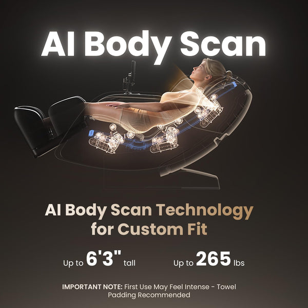 4D Full Body Massage Chair – Zero Gravity SL-Track Recliner