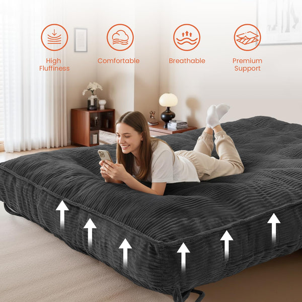 8" Futon Mattress | Roll-Up Floor Sofa Bed