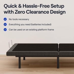 Adjustable Bed Base with Massage, Zero Gravity & USB Ports