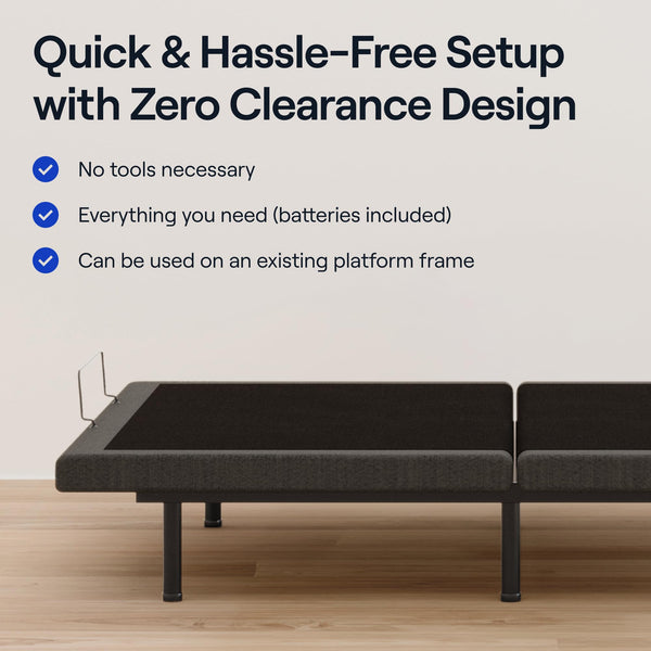 Adjustable Bed Base with Massage, Zero Gravity & USB Ports